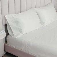 Cotton & Silk Flat and Fitted Sheet Set