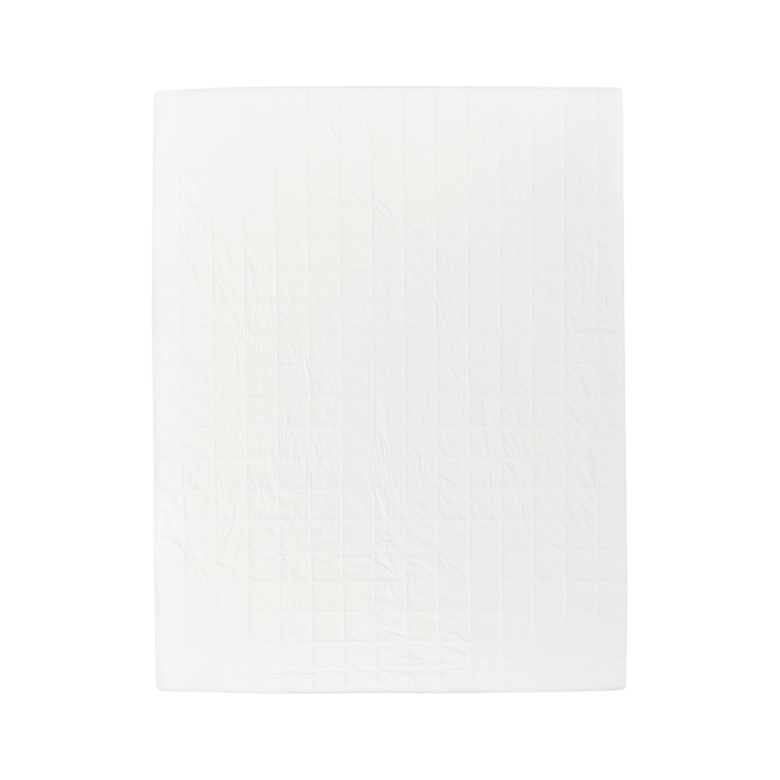 Flat lay of Silk Lined Mattress Protector in white by SmartSilk